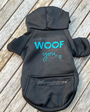 Load image into Gallery viewer, Black Woof You Hoodie