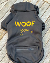 Load image into Gallery viewer, Black Woof You Hoodie