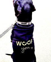 Load image into Gallery viewer, Black Woof You Hoodie