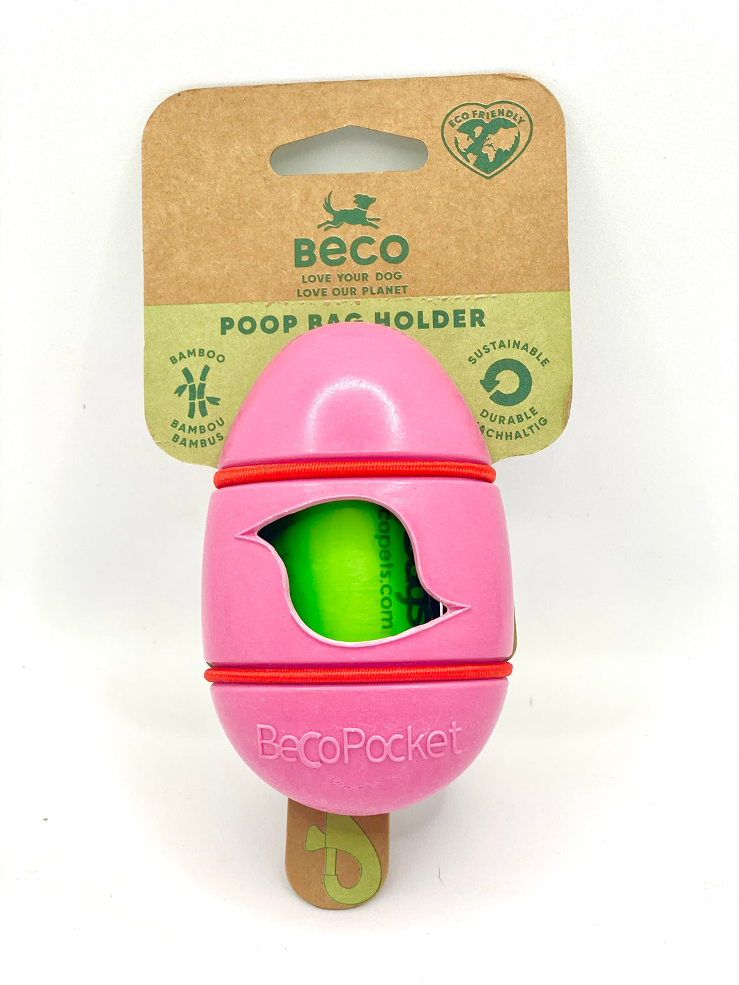 Beco Pocket - Eco Friendly Bag Dispenser Pink