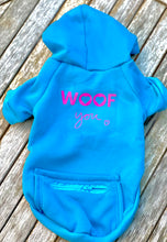 Load image into Gallery viewer, Blue Woof You Hoodie
